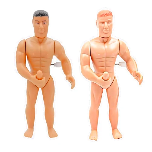 CyberpunkMask Funny Masturbating Man Toy Wind Up Toy Prank Joke Gag 13 x 3 x 3cm (Orange)
