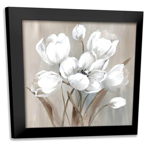 ArtDirect - Nan 15x15 Black Modern Framed Art Print Titled: Wild Spring