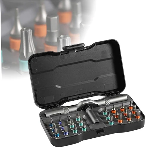 Poluom 2025 New Precious Attach Screwdriver, 24 In 1 Magnetic Ratchet Screwdriver Set- Precious Attach Screwdriver Set (24 in 1)