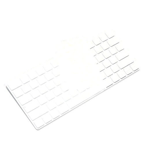 ProElife Ultra Thin Silicone Keyboard Protector Cover Skin for Apple Magic Keyboard & Magic Keyboard 2 (U.S Version, Model: MLA22L/A-A1644, Without Numeric Keypad) (Transparent)