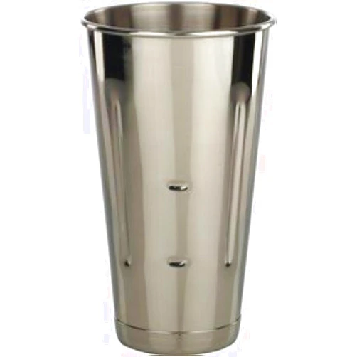 M.V. Trading Libertyware Stainless Steel Malt Milkshake Ice Cream Mixer Mixing Cup, 30 oz, Silver