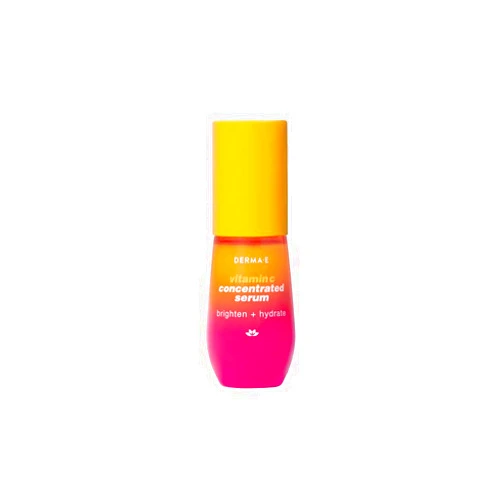 DERMA E Vitamin C Concentrated Serum with Hyaluronic Acid, Vitamin E & Aloe, All Natural, Antioxidant-Rich Concentrated Facial Serum – Firming and Brightening Vitamin C Face Serum, 1oz