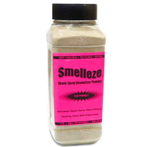 SMELLEZE Natural Skunk Smell Removal Deodorizer: 2 lb. Powder Get Stink Out