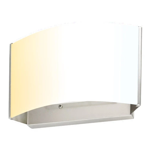 Sunlite 82111 LED Decorative Wall Sconce Light Fixture, 10 Watts, 650 Lumens, Color Selectable 30K/40K/50K, Dimmable, 90 CRI, ETL Listed, Brushed Nickel, for Bathroom, Entryway and Office Use