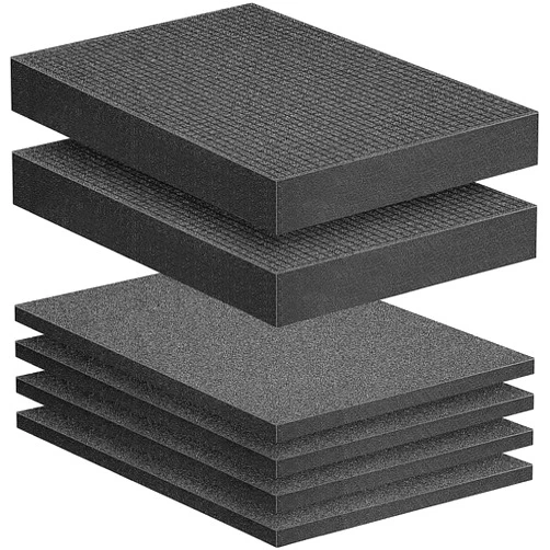 DECOHS 6 Pcs Pick Apart Foam Insert - 2 Size Pick and Pluck Sheets - Pre Cubed Pads for Cases, Toolbox, Game Box, Camera Storage Drawer