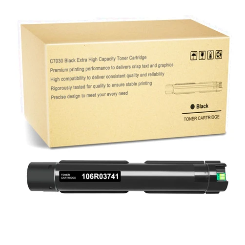 BUEGOO VersaLink C7020 / C7025 / C7030 Black Toner Cartridge Remanufactured for Xerox 106R03741 High Capacity Remanufactured Toner Cartridge(16,100 Pages)