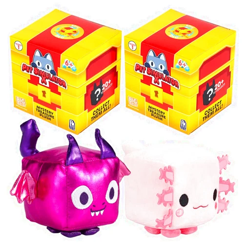 Pet Simulator X - Mystery Pet Treasure Plush 2-Pack (Two 4