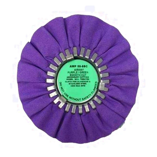 Zephyr Products AWP 58-8 SC Purple/Green Smooth Cut Airway Buffing Wheel