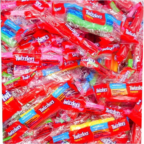 Sweetsome Twizzler Assorted Flavored Licorice Style Candy, Bulk Party Pack - 1 Pound