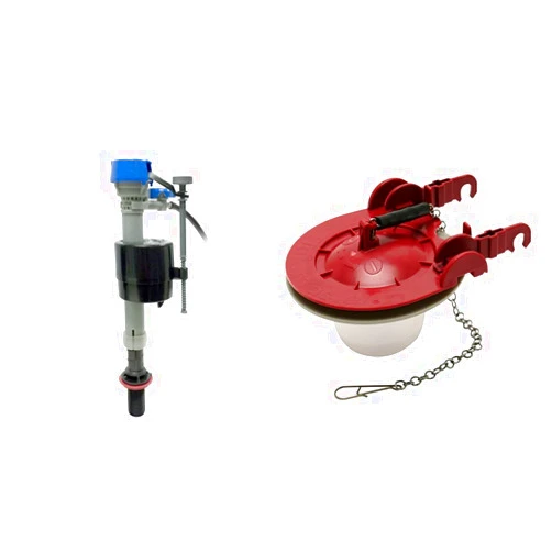 Fluidmaster 5403 Water-Saving Long Life Toilet Flapper for 3-Inch Flush Valves & 400H-002 Performax Universal Toilet Fill Valve High Performance Tank and Bowl Water