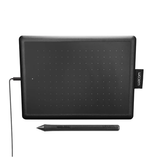 Wacom One by Wacom Small Graphics Drawing Tablet 8.3 x 5.7 Inches, Portable Versatile for Students and Creators, Ergonomic 2048 Pressure Sensitive Pen Included, Compatible with Chromebook Mac and Windows