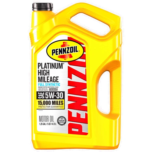 Pennzoil Platinum High Mileage Full Synthetic 5W-30 Motor Oil, 5 Quart