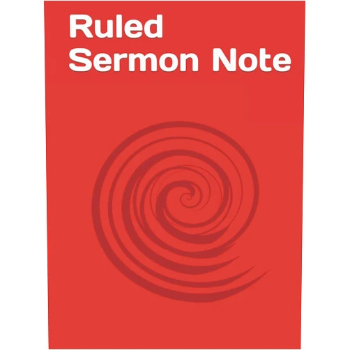By Rawlings Roadwell (Author) Ruled Sermon Note