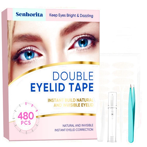 TANGDIAABBCC Eyelid Lifter Strips, 480 Pcs Eyelid Tape, Double Eyelid Tape for Hooded Eyes Invisible Instant Lifting Heavy Hooded/Droopy/Uneven Eye Lids