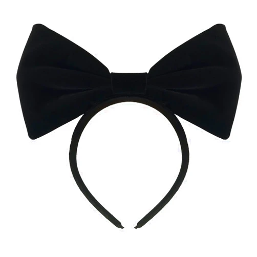 Products4ushop Velvet Bow Headband: H2 (Velvet Black)