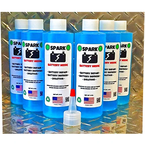 BATTERY MEDIC Golf CART Battery Restore Liquid Solution-Refurbish, Repair 6,8 Volt EZGO, Club