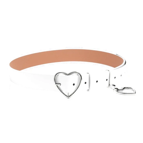TXIN Heart Buckle Belt Fashion Punk Waist Belt Skinny Waist Band Strap for Women Girls Dress Jeans
