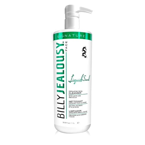 Billy Jealousy LiquidSand Exfoliating Face Cleanser for All Skin Types, Mens Face Wash for Daily Exfoliation of Dead Skin Cells & Grime, Cleans, Softens & Nourishes Skin
