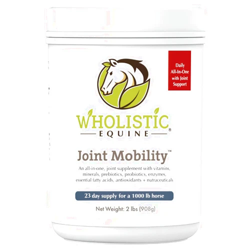 Wholistic Pet Organics Joint Supplement: Equine Joint Mobility - Joint Health Supplement for Horses - Horse Glucosamine Powder with MSM, Chondroitin, Probiotics, Vitamins, Minerals - 2 Lb