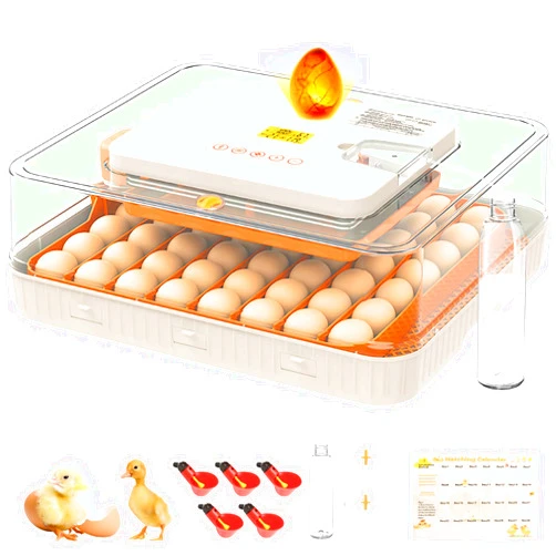 APODESS 56 Egg Incubator for Hatching Eggs, Egg Incubators with Automatic Egg Turning, Temperature and Humidity Control, Egg Candler, Automatic Water Bottle Refill, Incubator for Chicken, Ducks, Goose