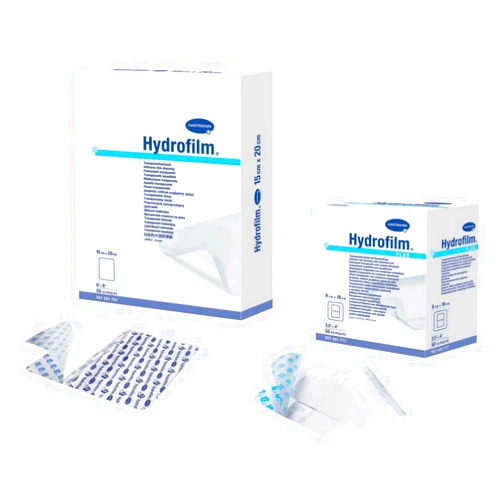 Hydrofilm Transparent Film Dressing, Rectangle 6 X 8 Inch 4 Tab Delivery Without Label Box of 10