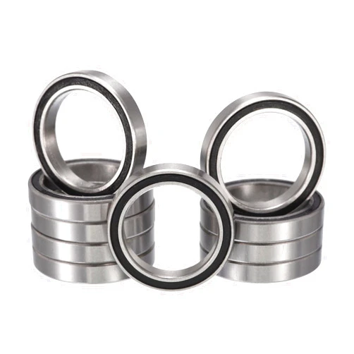 HIPICCO 6701-2RS Deep Groove Ball Bearings, ID 12mm x OD 15mm x Width 4mm Double Rubber Sealed Ball Z2 Lever Bearing Pre-Lubricated Chrome Steel Z2 Lever 10pcs