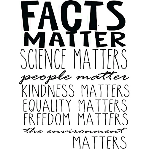 MagX USA MAGNET Facts Matter Science Matters Magnet Decal Fridge Metal Magnet Window Vinyl 5