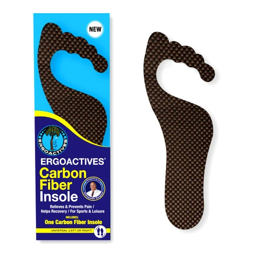 Ergoactives,LLC Miracle Carbon Fiber Insole, Rigid Shoe Insert for Men and Women(Universal- R or L) Alleviates Morton's Neuromas, Hallux Limitus, Hallux Rigidus, Plantar Fasciitis, &More(1 unit) (Womens 8)
