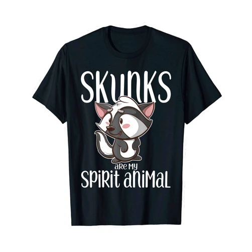Spirit Animal Gifts by OKAI Tees Skunks Are My Spirit Animal Gift Skunk T-Shirt