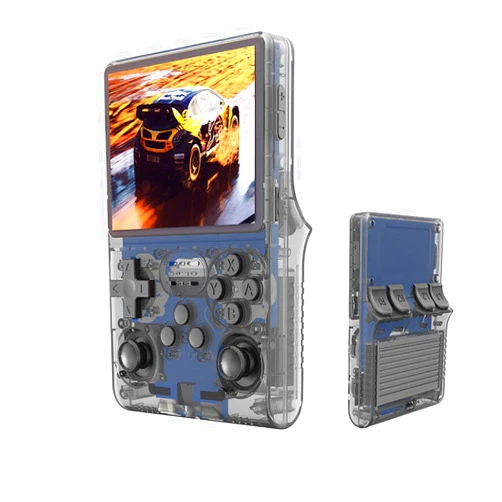 Uiexer 30000 in 1 Retro Games Handheld Game Console, 3.5 inch Mini HD IPS Screen Retro Handheld Console Black, 3800mAh Large Capacity, Built-in 256G Card, Support HDMI and TV Output
