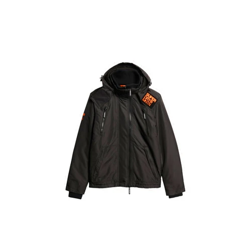 Superdry Men's Hooded Mountain Windbreaker Jacket, Black