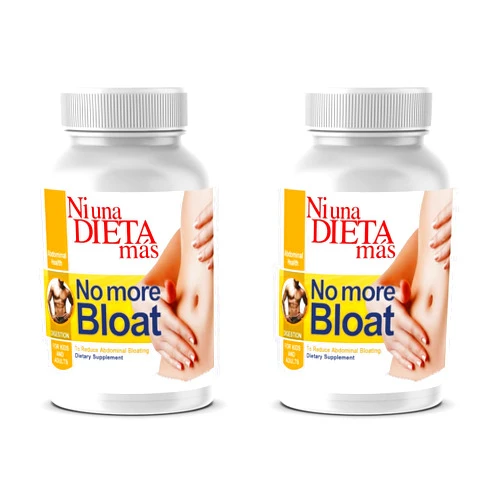 Ni una dieta más Reduce Abdominal Bloating, Gas and Reflux - Digestion Help for Multiple Foods (Milk, Cheese, Meats, Veggies) Immediate Effect (Fast Action) (Pack of 2)