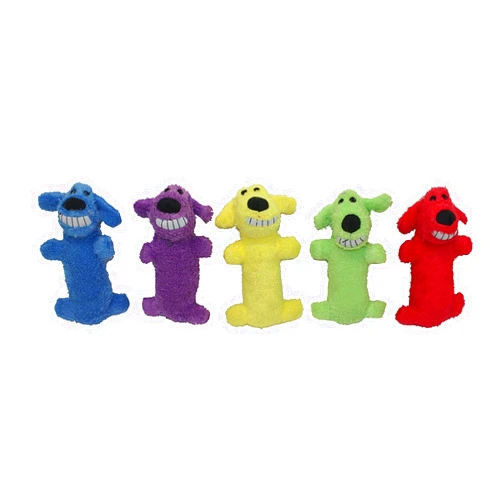 MultiPet 6 inch Loofa Dog (Assorted Colors)(pack of 2)