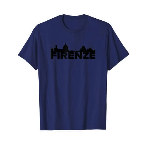 Italy City Europe Skylines Silhouette Outline Firenze Italy Europe City Skyline Silhouette Outline Sketch T-Shirt