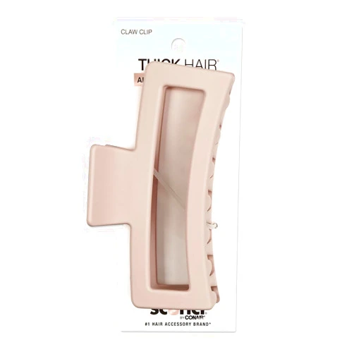Conair Scunci by Conair Thick Hair Claw Clip - hair accessories for women - hair clip - blush pink - 1 Count