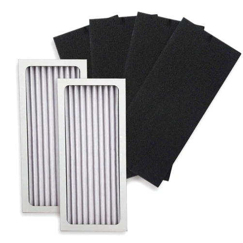 PUREBURG 990051000 Replacement True HEPA Filter Set Compatible with Hamilton Beach TrueAir 04383 04384 04385 04386 Compact Pet Air Purifier,H13 Activated Carbon,2-Pack