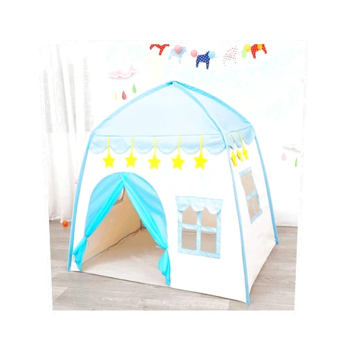 LYLY Tent Play Tent Kids Indoor and Outdoor Castle Tent Princess Game Playhouse Boy Girl Folding Game Home for Kids Teepee (Color : Blue)