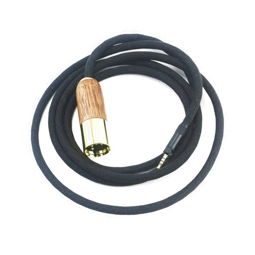 NewFantasia 6N OCC Copper Silver Plated Cord 4-pin XLR Balanced Cable Compatible with Sennheiser HD598 HD620S, HD598 SE, HD560s HD598 Cs, HD598 SR, HD599 Headphone Walnut Wood Shell