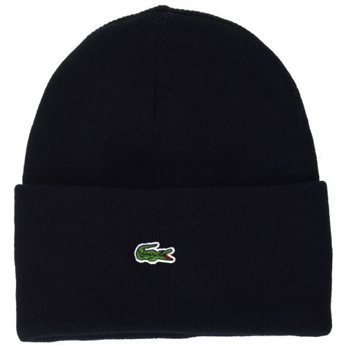Lacoste Men's Solid Croc Beanie