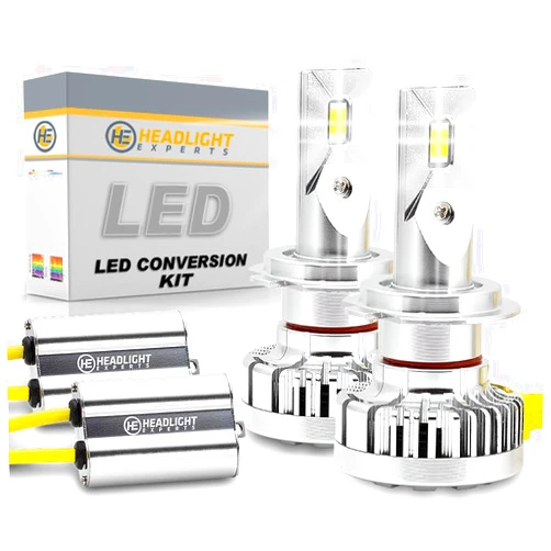 Headlight Experts H7 LED KIT Plug and Play 6000K 22,000 Lumens w/Canbus Built-in Error Free (Pack of 2) Fog Light