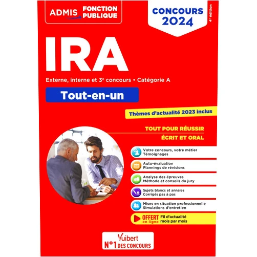 Armelle Guyomarc’h,Pascal Leprêtre,Sandrine Dangreville,Hervé Macquart Concours d'accès aux IRA - Catégorie A - Méthode et entraînement: Instituts régionaux d'administration - Externe, interne et 3e concours - Concours 2024