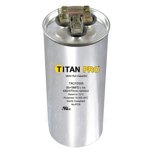 GCP Titan Titan Pro Dual Rated Motor Run Capacitor Round Trcfd505