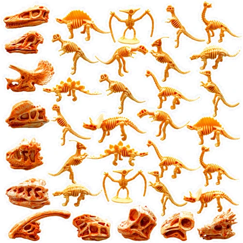 PPXMEEUDC 35PCS Dinosaur Fossil Skeleton Dinosaur Skeleton Toys Dino Sand Dig Party Favor Decorations