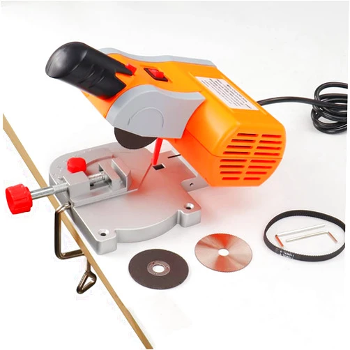 NuoDunco Mini Miter Cut-Off Chop Saw for Steel Stainless Steel DIY Woodworking Hobby Model Metal Brass Cutting, Cut-Max 1/2