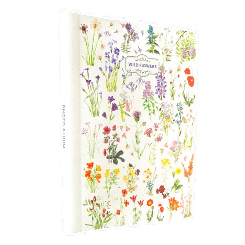 Grupo Erik Photo Album Self Adhesive - Wild Flowers | 9x12 inches - 24x32 cm, 15 Double Sided Pages | Polaroid Photo Album, Scrapbook, Memory Book, Travel Gift Ideas