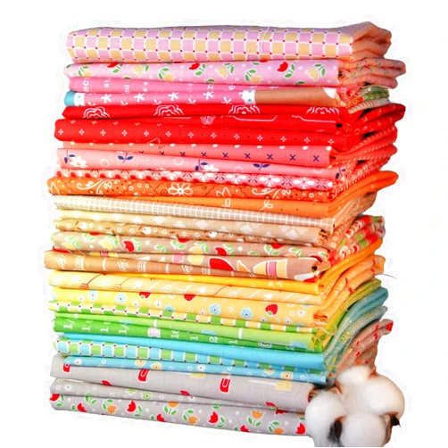 Heart and Home Fabrics Lori Holt Fabrics 10 Mixed Scrap Fat Quarters for Riley Blake, 2.5 Yards Total, 100 Cotton