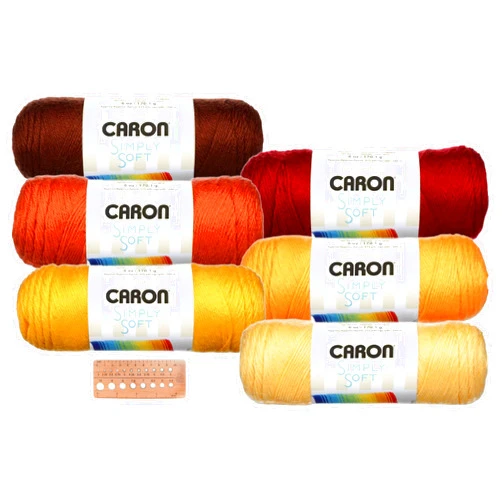Craft Bunch Caron Simply Soft Yarn Assortment (Autumn)