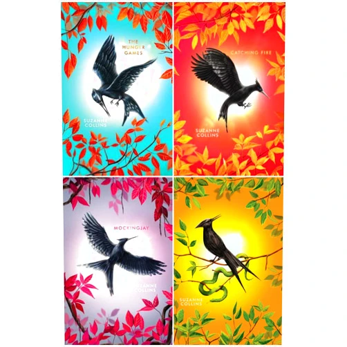 By Suzanne Collins (Author) The Hunger Games (Deluxe Edition) Series 4-Book Collection Set - The Hunger Games, Catching Fire, Mockingjay, The Ballad of Songbirds & Snakes