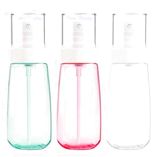 Cosywell Fine Mist Spray Bottle TSA Approved 3.4oz/ 100ml Empty Cosmetic Refillable Travel Containers Plastic Hair Spray Bottle Sprayer for Perfume Skincare Makeup Lotion (3color)