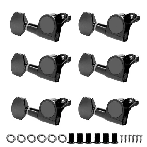 ZYZYZY Tuner Machine Head 6R Guitar Machine Heads Electric/Acoustic Tuning 6 Inline Pegs Tuner String Winders Keys Guitar Neck Pegs